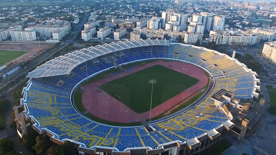 stadion mohammed v u kazablanki maroko snimljen iz vazduha 2017 godine