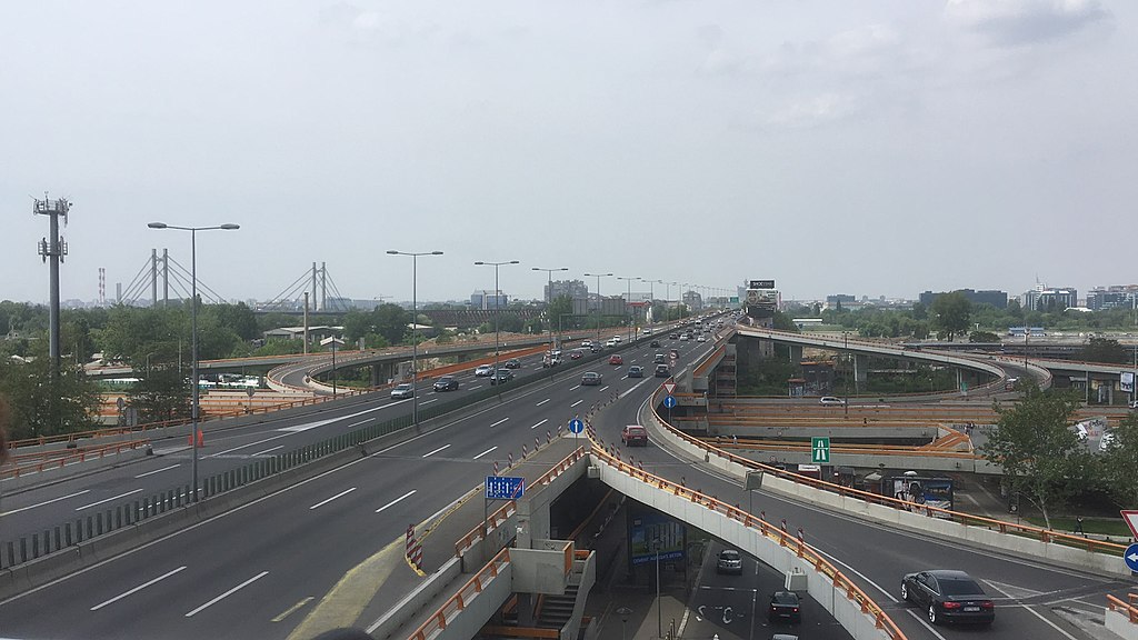 Petlja na autoputu kroz Beograd