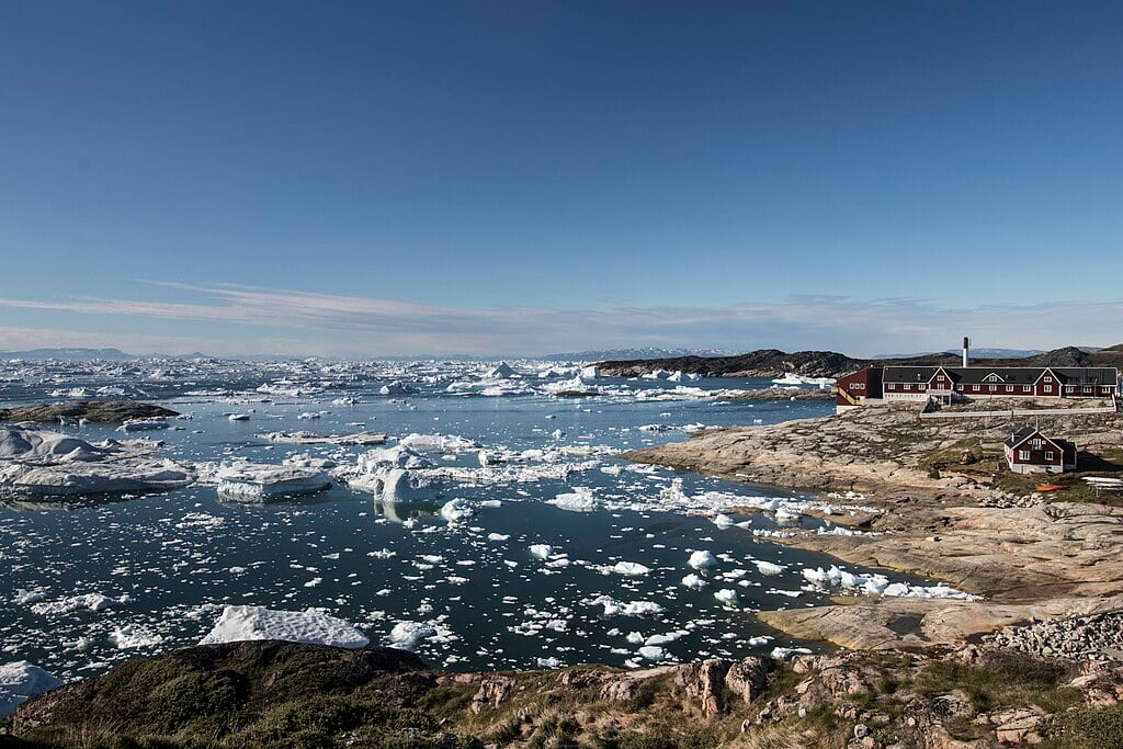 Panoramski pogled na grad Ilulissat