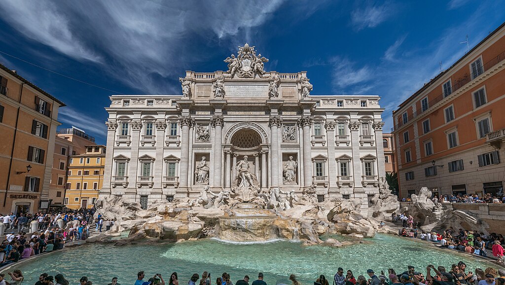 Fontana di Trevi u Rimu, barokna fontana
