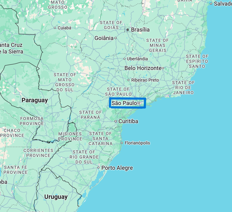 pozicija Sao Poula na mapi