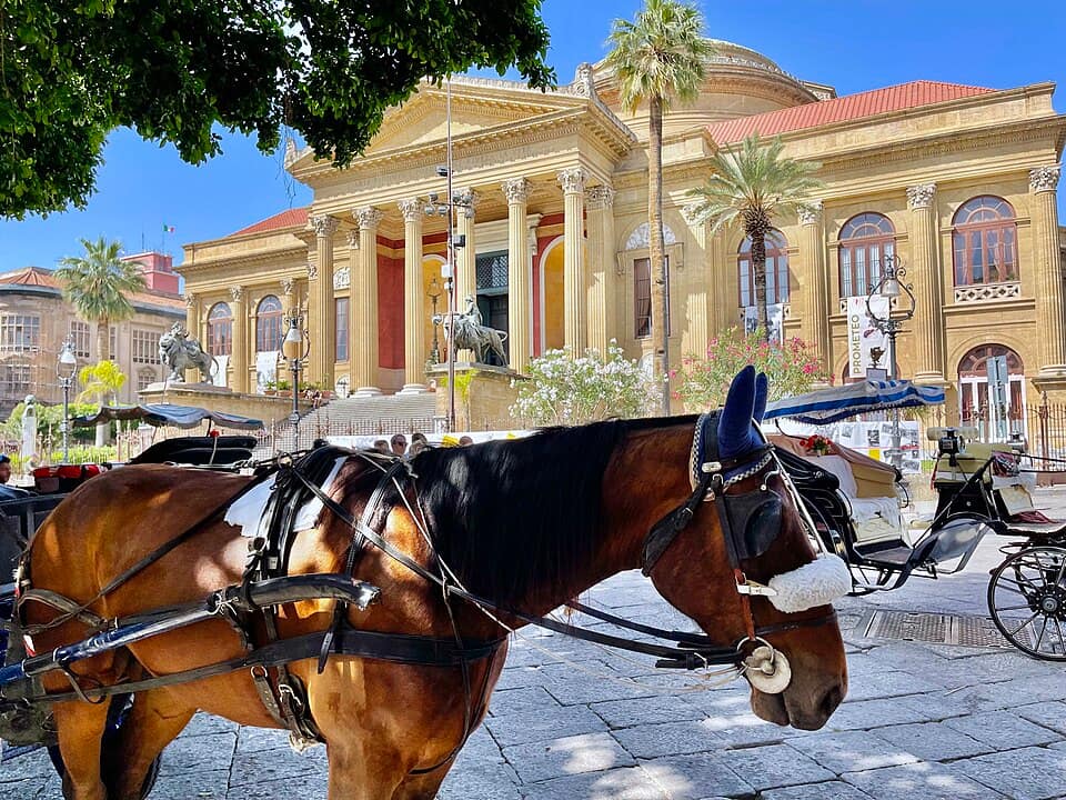 scena sa lokacije snimanja filma kum u palermu na siciliji