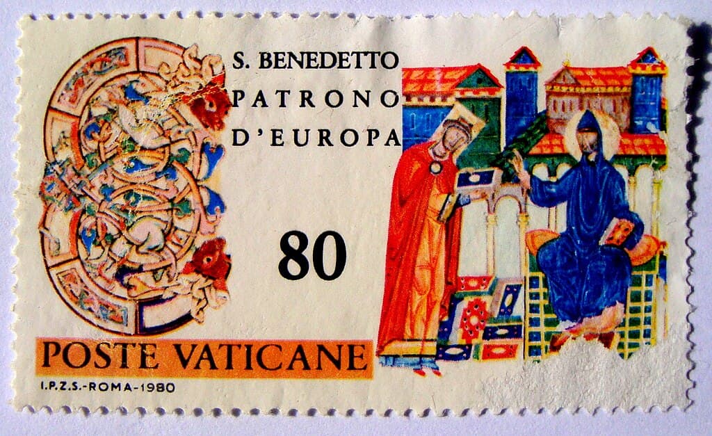 Vatikanska poštanska marka iz 1980. godine, deo kolekcije vatikanske filatelije.